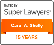 Rated by Super Lawyers | Carol A. Shelly | 15 Years