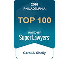 Carol A. Shelly, Philadelphia Top 100 Rated by Super Lawyers, 2026